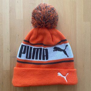 PUMA Cuff Pom Beanie - Orange | NWOT